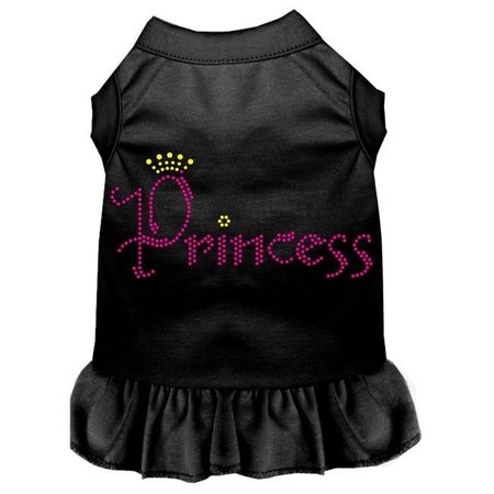 PETPAL Princess Rhinestone Dress for Dogs; Black - 4X PE764494